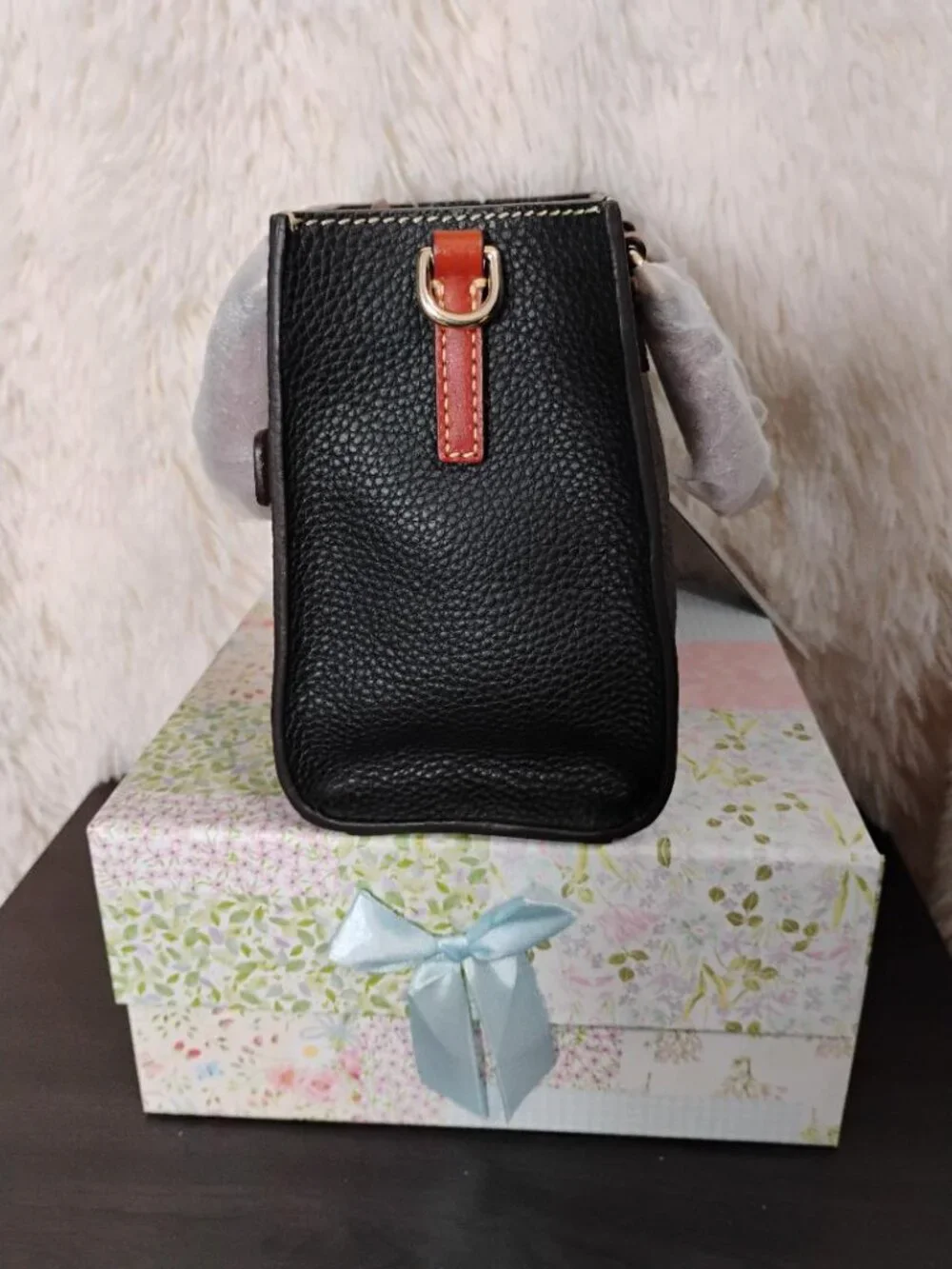 Dooney & Bourke Pebble Grain Mini Zip Janine Crossbody Handbag NEW